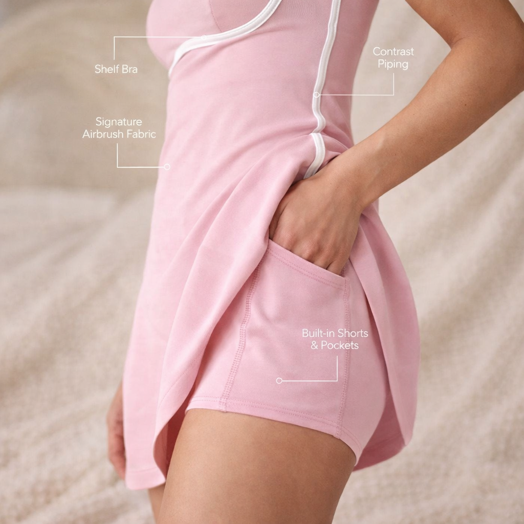 FORMAE Contrast Sculpt™ Performance Skort Dress